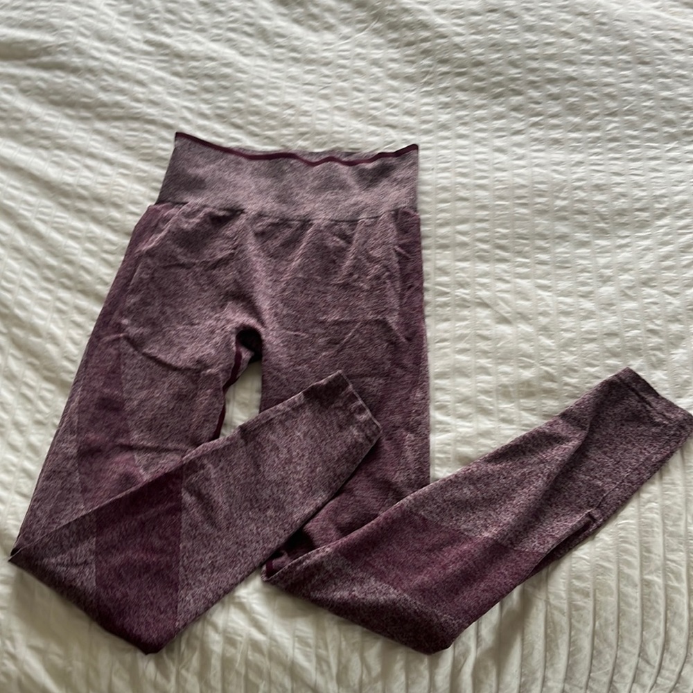 Plum Pink Athletic Leggings